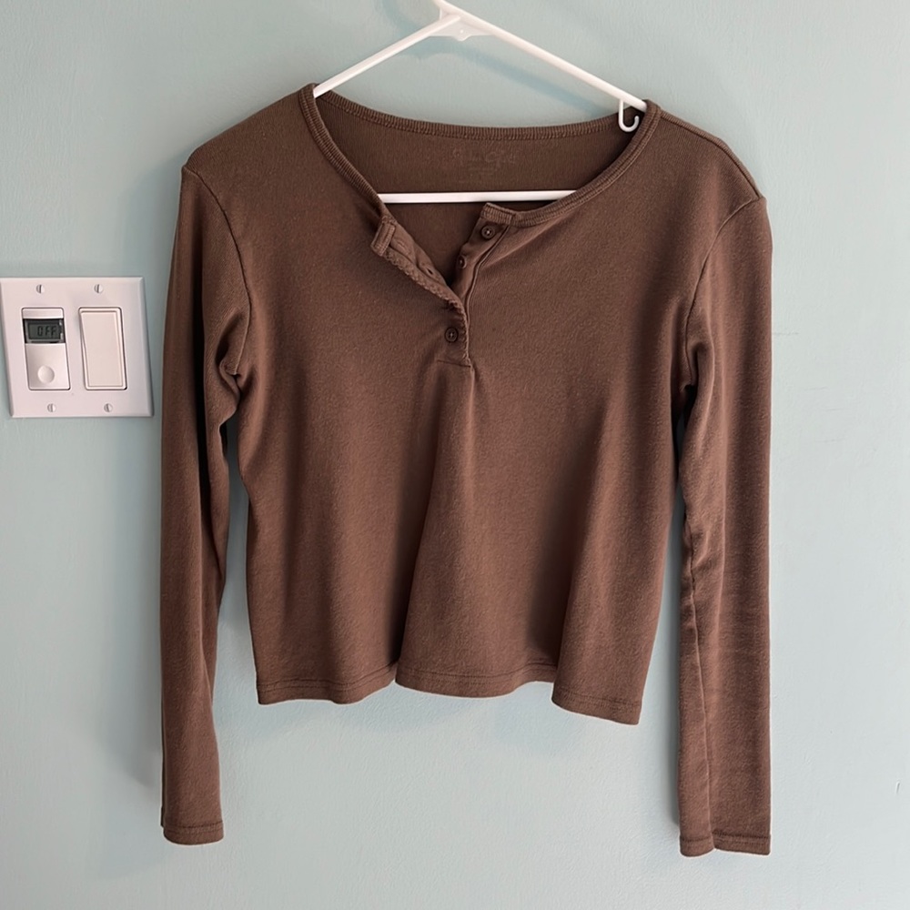 John Galt Brown Top